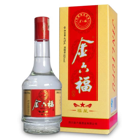 50度一星金六福酒